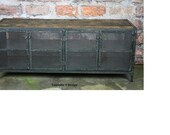 Media Console/Buffet/Credenza - Vintage Industrial, Urban/modern design. Reclaimed wood top, minimalist/retro  steel. Custom Cofigurations