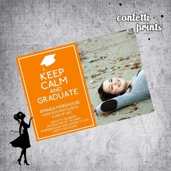 Graduation Announcement - KEEP CALM Printable Il_570xn