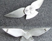 Guardian of  Eldaron: Deco Style Owl pendant  - with diamonds