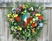 Wildflowers of Ireland Summer Wreath, X-Large
