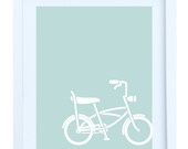 Retro Chopper Bike Print, 8x10 Poster, Choose your Colour
