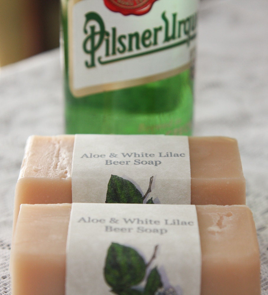 Aloe & White Lilac Beer Soap