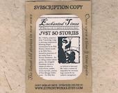 JUNE ISSUE Just So Stories - Enchanted Times Mini 1 Month Subscription - miniature newspaper, Billy Goats Gruff, Goldilocks fairy tales