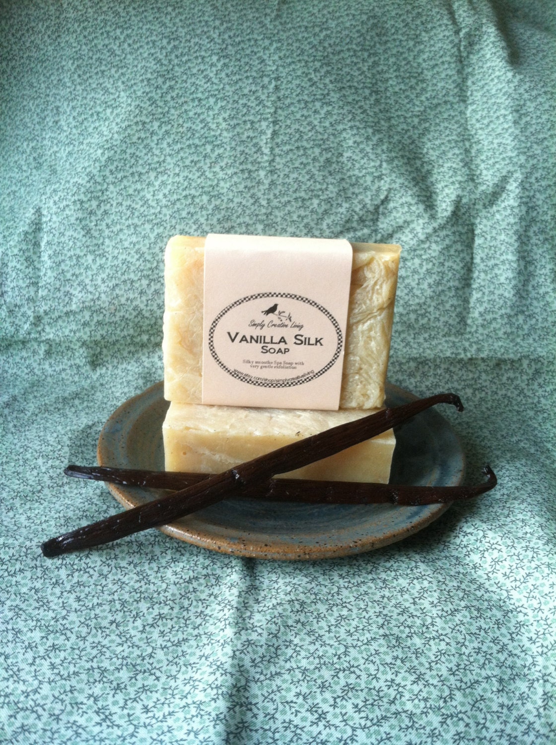 Vanilla Silk Soap - Infused with Real Vanilla - No Essential or Fragrance Oils Added