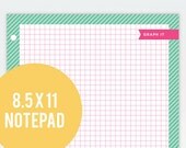 Graph Paper Planner Notepad