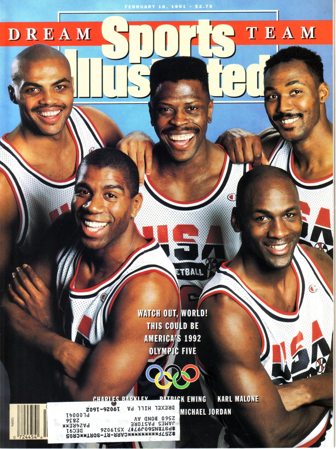 Sports Illustrated February 18, 1991 The Dream Team On The Cover