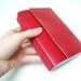 Soft Leather Journal, red leather, blank pages