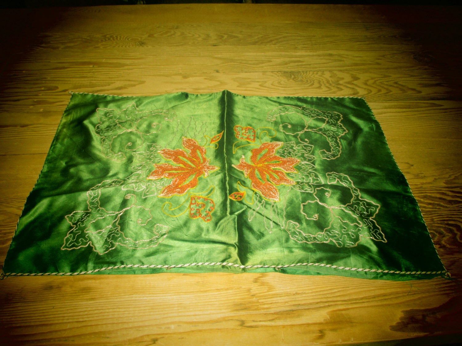 Asian Inspired silk pillowcase