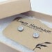 Bling Silver Glitter Flat Post Earrings, Polymer Clay Studs, Stainless Surgical Steel Posts