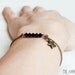 Eléa Bracelet - Swarovski bicone Crystal beaded bar brass star bracelet - Several colors - Friendship dainty bracelet - Modern & Minimalist
