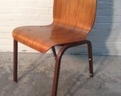 Awesome Set-of-6 Contemporary Wood Molded Dining Chairs - STACKABLE -  Great Condition / Nice Value