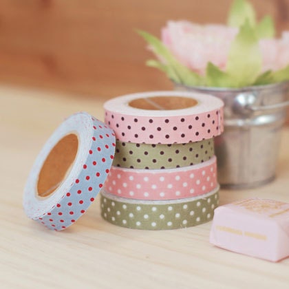 Adhesive Deco dot fabric tape by Dailylike