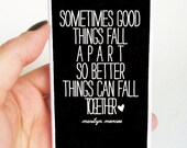 Plastic iPhone Case - Marilyn Monroe Quote - Better Things - Black - iPhone 4/4s - iPhone 5