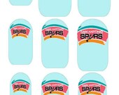 VIntage Spurs Logo Nail Decals