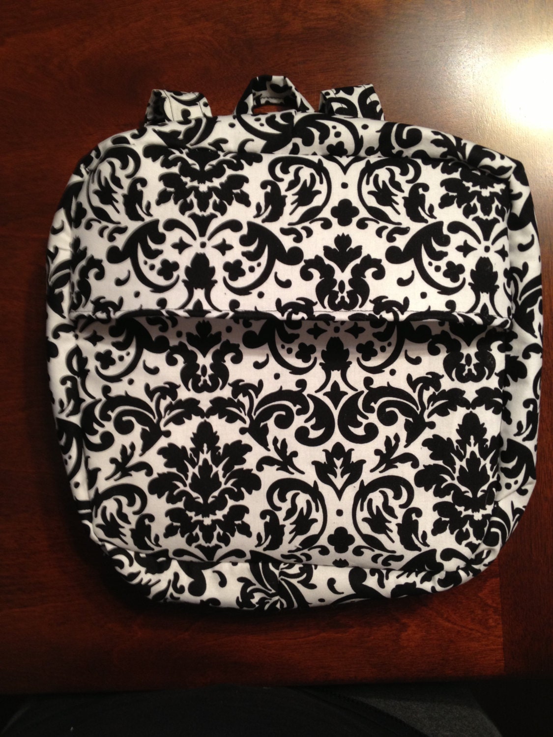 Black and White Damask Toddler Day Pack