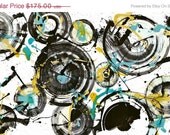 Spring Sale - LARGE Original Painting - 36x22 Spheres - Abstract Expressionism - Modern Home Decor - 1511.021413 - Abstract Painting