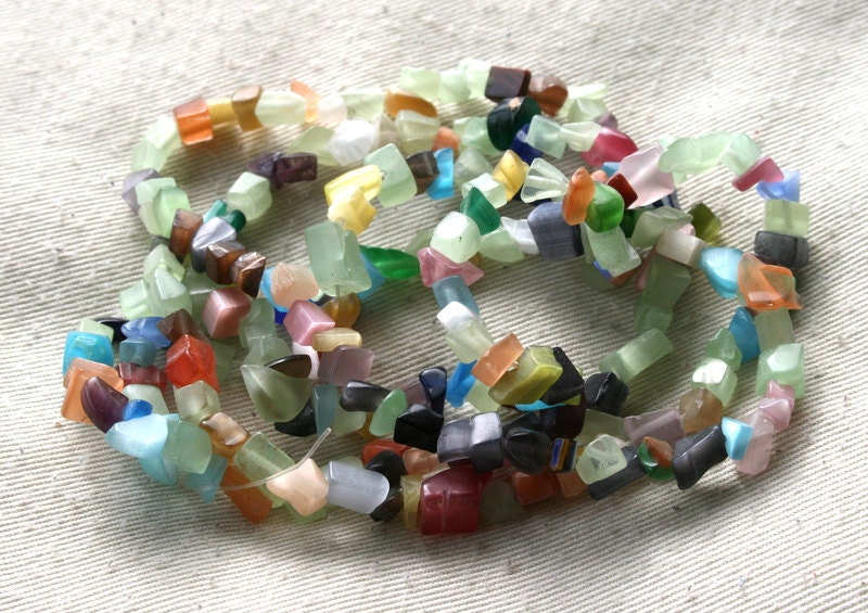 Multi Color Shell/Mother of Pearl Bead Chips