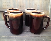 Set of 4 - 24 oz USA VINTAGE Stamped Mugs