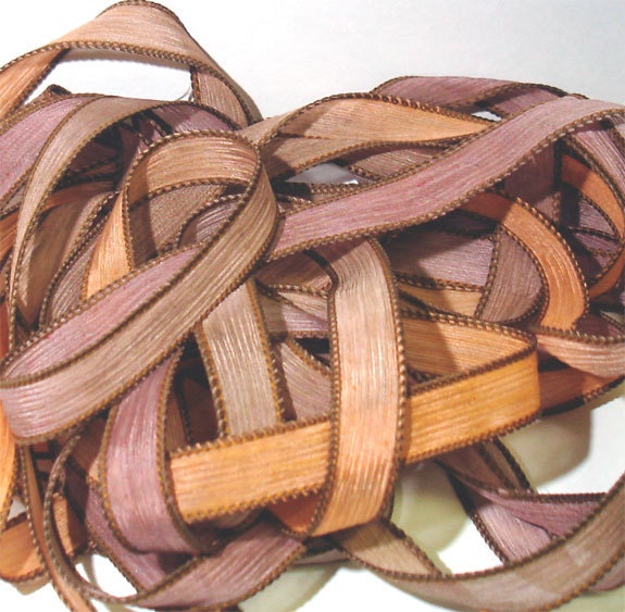 Harvest  42 inch silk ribbon By Color Kissed Singles