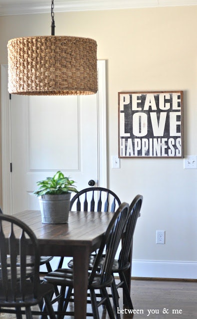 Love, Peace and Happiness Sign