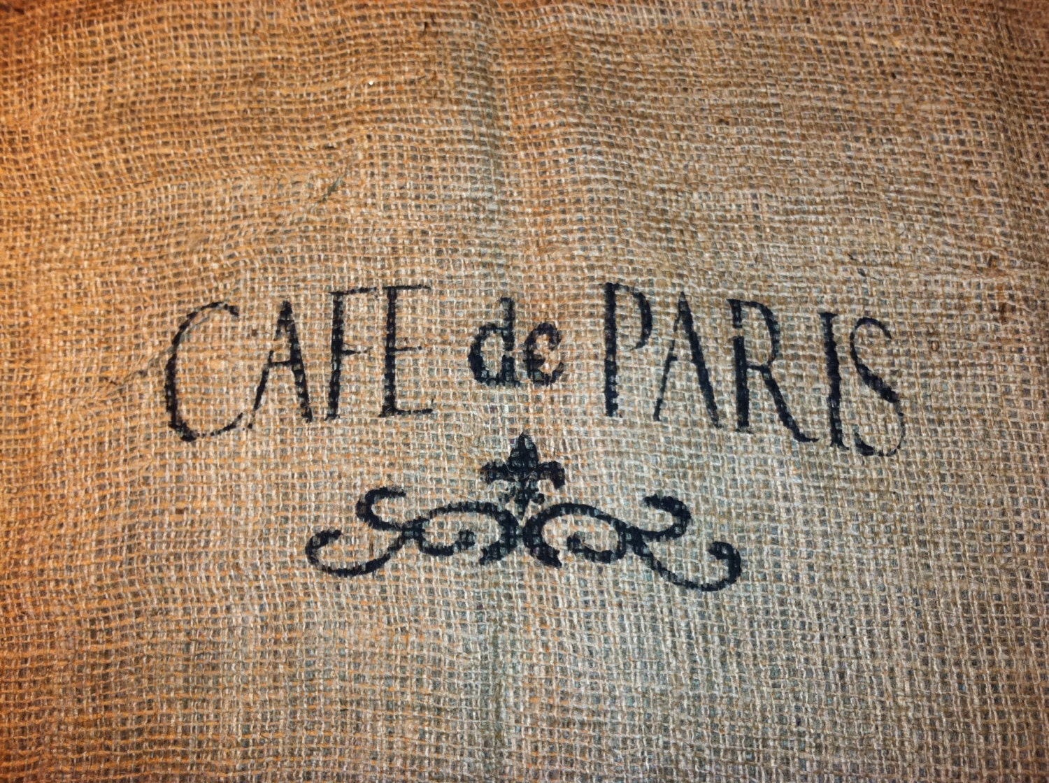 Burlap Sack Rustic French for pillows,home and patio decor, curtains, memo board, apron  No. 34