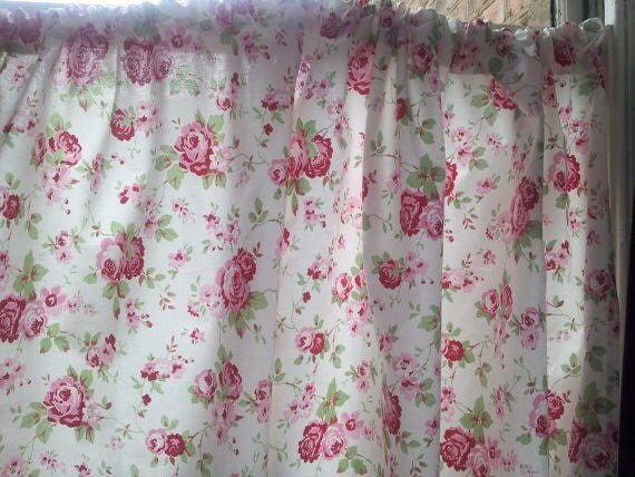 Short curtains kitchen curtains window curtains от clarashandmade.