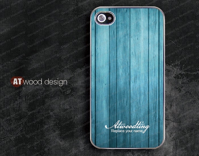 light silvery iphone 4 case iphone 4s case,eletroplate iphone 4 case,bautiful wood texture blue style unique Iphone case design