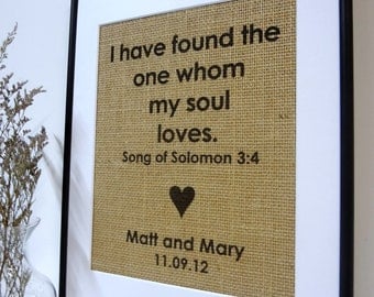 Rustic Burlap Wedding Sign