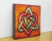 6x6 mounted print - "Faithful Heart" original art block by Bryan Gosselin