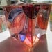 Hand Painted Solid Glass Candle Holder