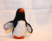 Needle felted penguin