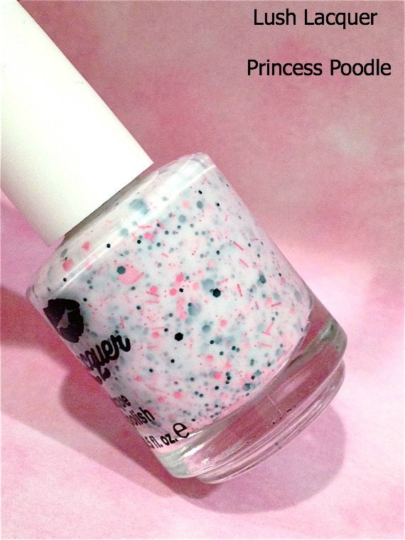 NEW--Princess Poodle:  Custom-Blended Glitter Nail Polish / Lacquer