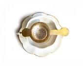 Vintage  Silver Plated Tea Strainer 2 Piece ,Vintage Tea Infuser