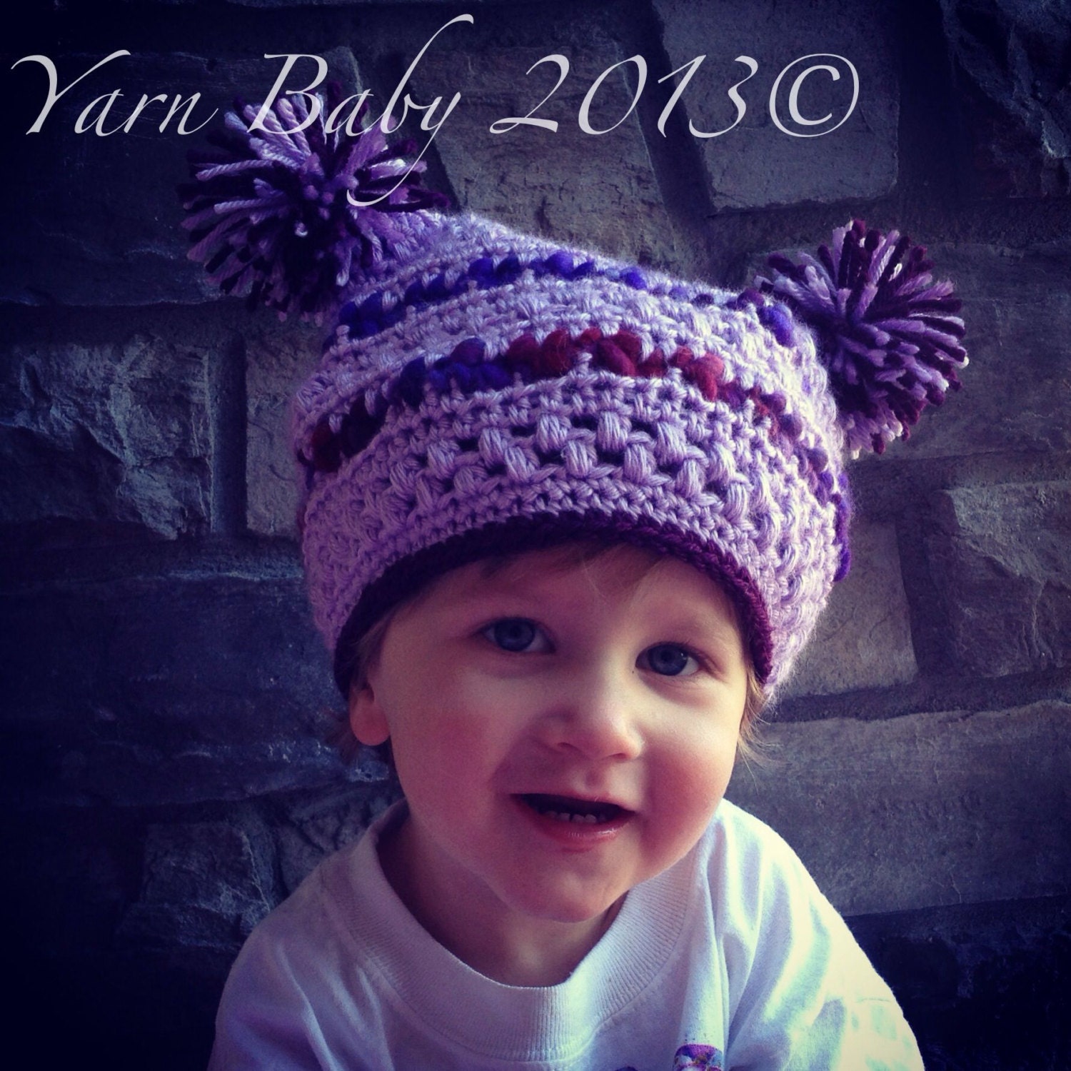 Crochet beanie pattern, size newborn-adult, Perfectly Puffy Beanie