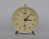 Vintage German mechanical alarm clock from Peter. White.