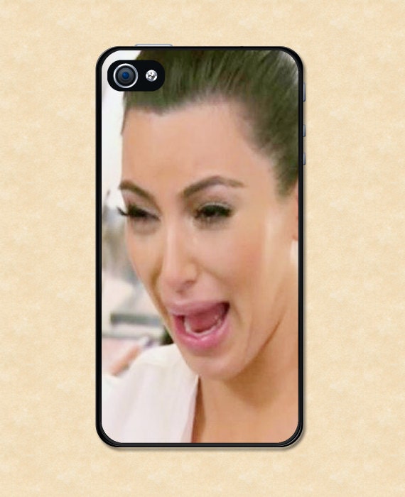 Iphone case Kim kardashian Crying Ugly Iphone 4 case cool awesome Iphone 4s case funny cry