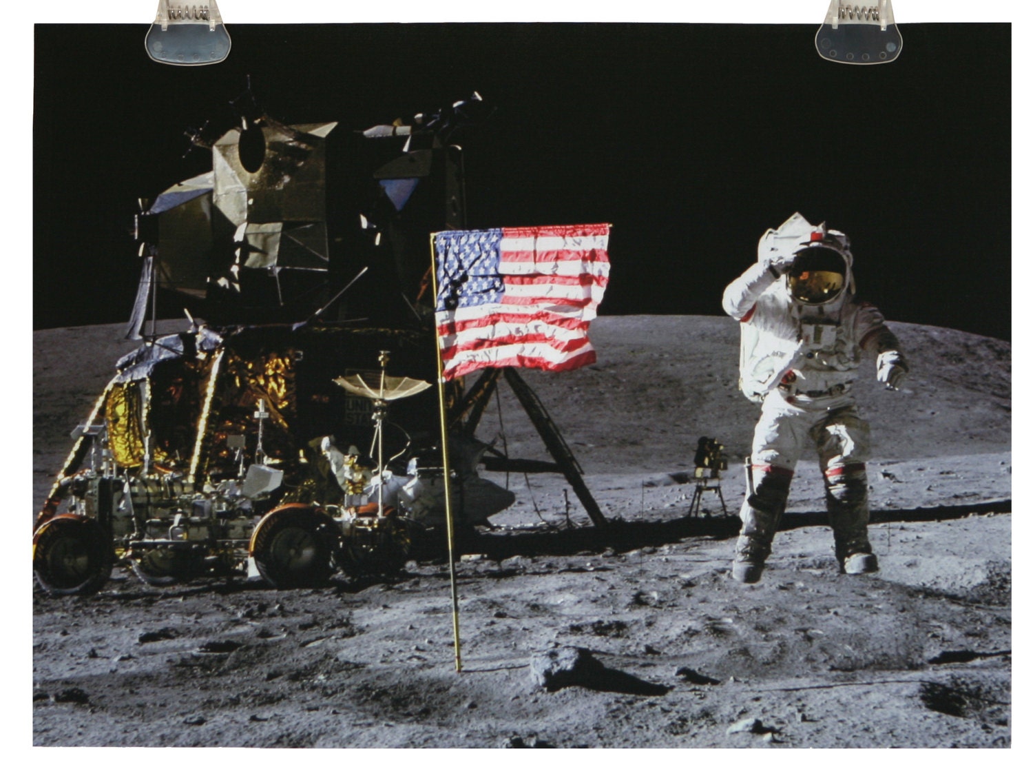 Moonwalk Duke on the Crater's Edge on EQ Printable Cotton Fabric Sheet