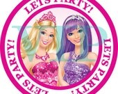 Barbie Princess and the Popstar Sticker Labels - Invitations and Party Printables - Personalized Il_170x135
