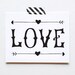 LOVE Hand-lettered Card, Friendship, Anniversary, Wedding