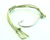 Mens Fish hook Bracelet Tan Color Free Shipping to the USA - Fathers day
