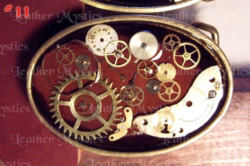 Steampunk Buckle Solid brass belt buckled steam punk collectors buckle