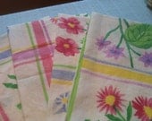 Eco-Friendly Large Cloth Napkins - Set of 4, Summer Fun, by CHOW with ME
