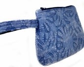 Small Clutch, denim, small clutch, caroljoyfashions, carol joy fashions, stone washed, faded denim, jeans purse, clutch with handle