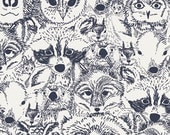 Indian Summer Art Gallery Collection - Sarah Watson - Menagerie Onyx - Half Yard