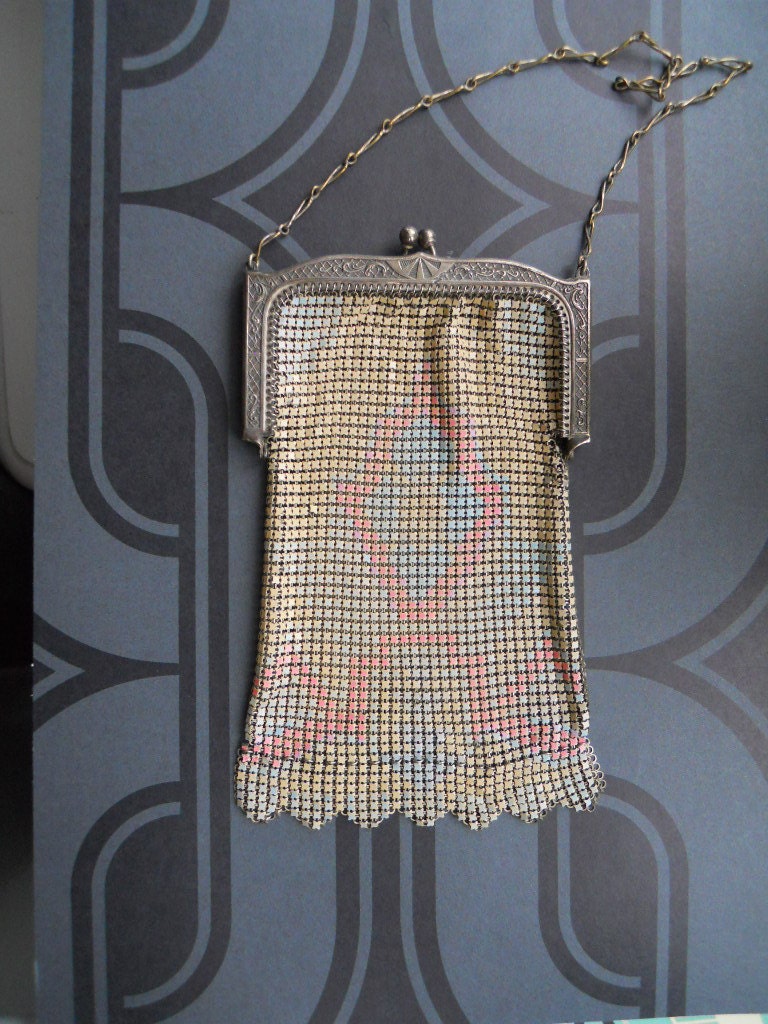 1920's whiting and davis mesh bags