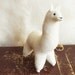 White soft toy Llama, plush toy Llama, Llama stuffed toy