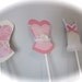 Bachelorette party cupcake toppers corset lingerie heart lips and high heel MIX and MATCH set of 12 SHABBY chic vintage look