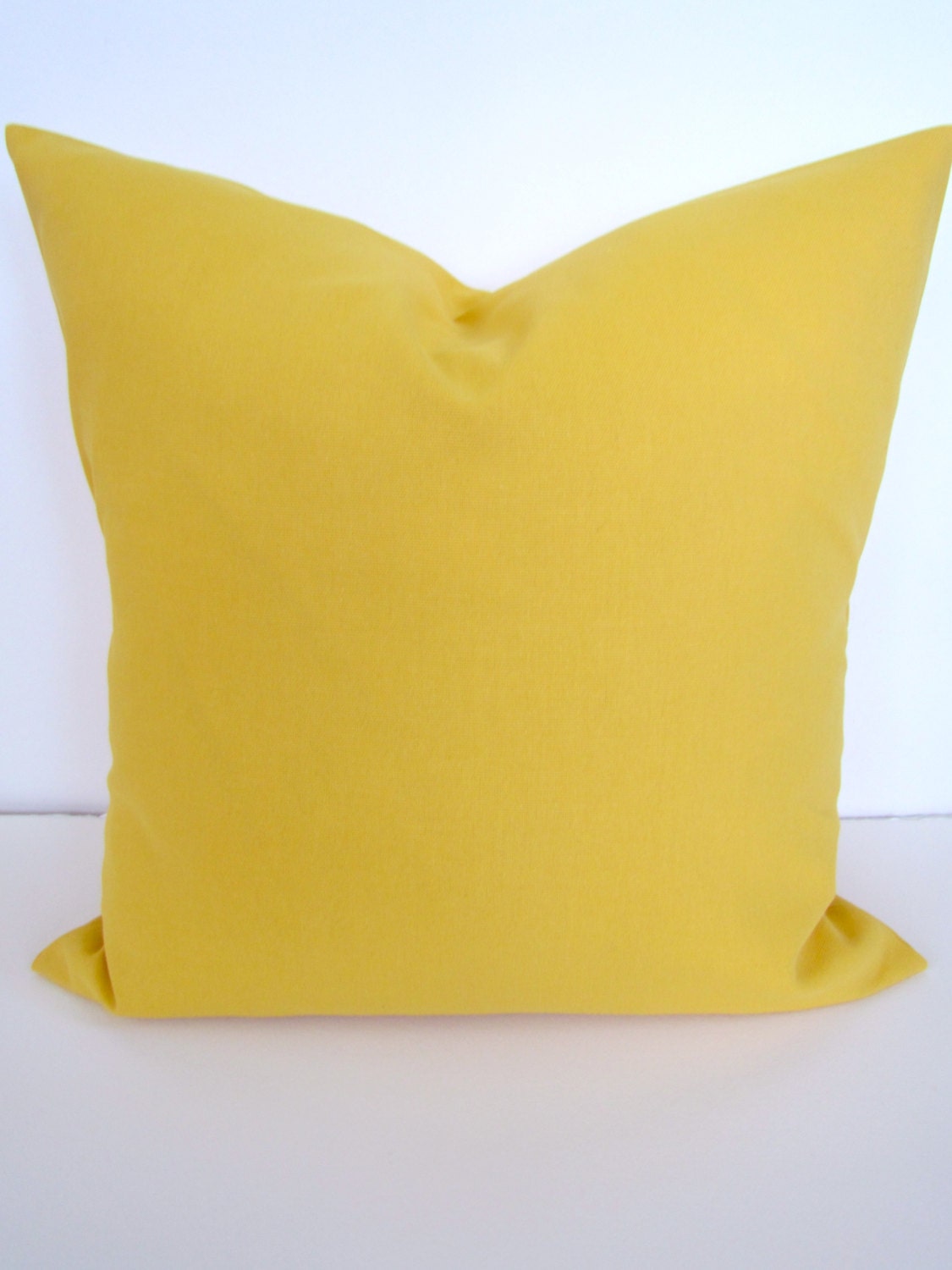 PILLOWS YELLOW  16x20 or 12x20 Decorative Throw Pillows Lumbar Solid Yellow Throw Pillow Covers Contemporary Fabric front & back