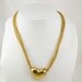 Vintage Multiple Chain Heart Necklace Golden Color Birthday Anniversary