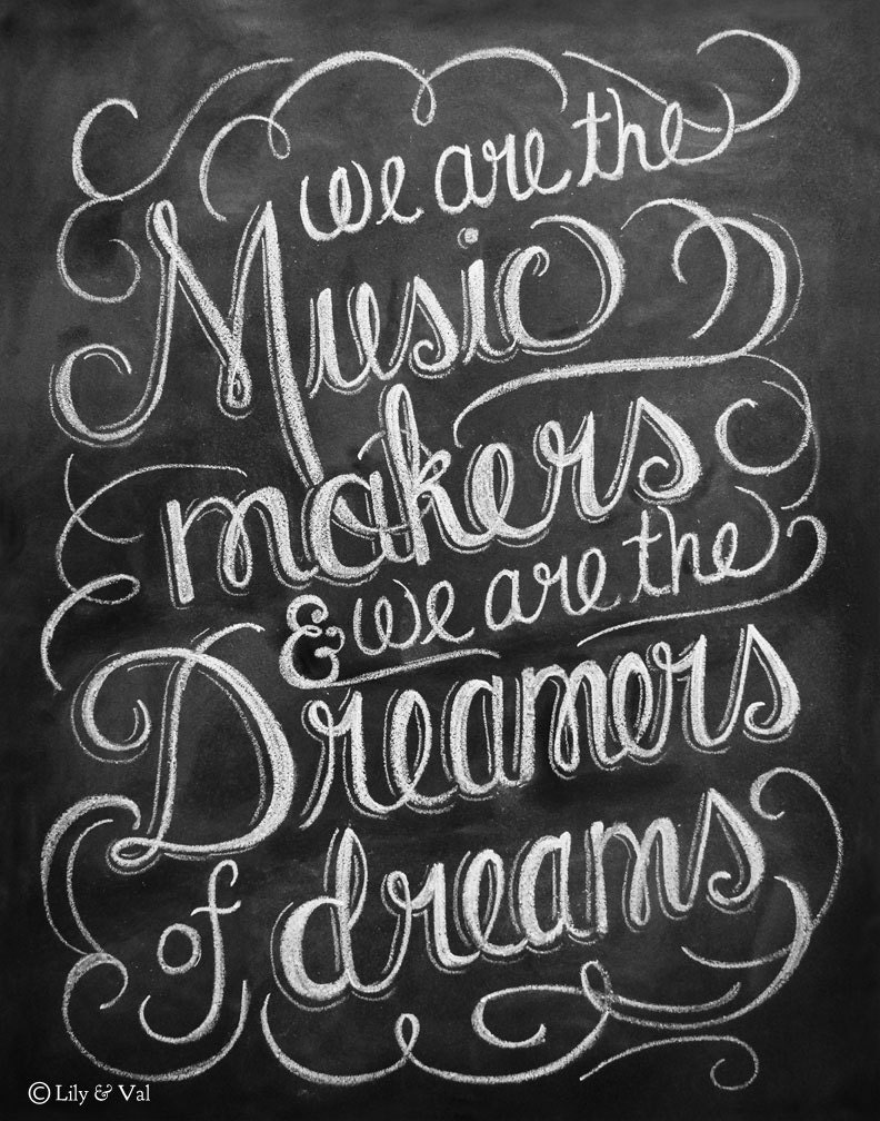 Willy Wonka Quote - 11 x 14 Print - Chalkboard Art - Chalk Art - Black and White Art